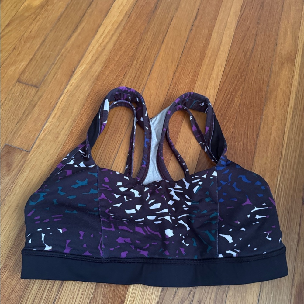 lululemon athletica Purple and Black Sports Bra